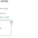 Historia wersji dokumentu w aplikacji